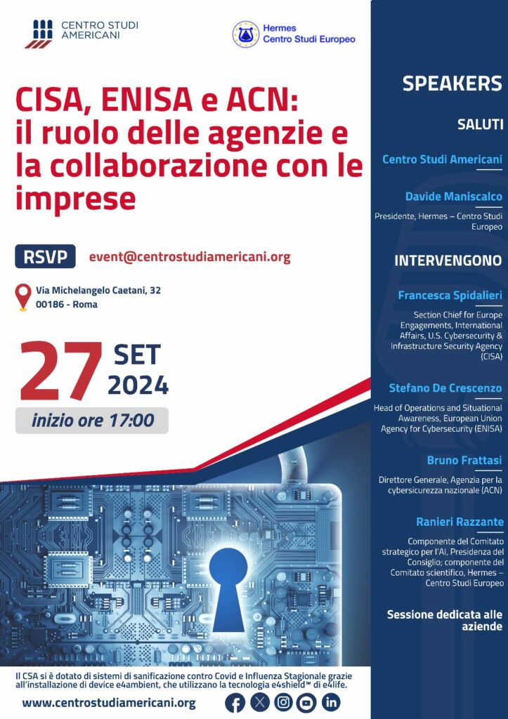 CISA, ENISA e ACN: il ruolo delle agenzie di cybersecurity e la collaborazione con le imprese